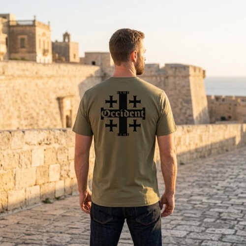 T-Shirt Occident Sine Fine – Croix de Jérusalem – Image 15