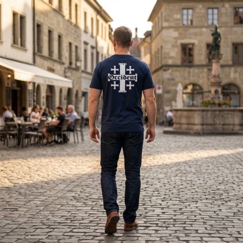 T-Shirt Occident Sine Fine – Croix de Jérusalem – Image 7