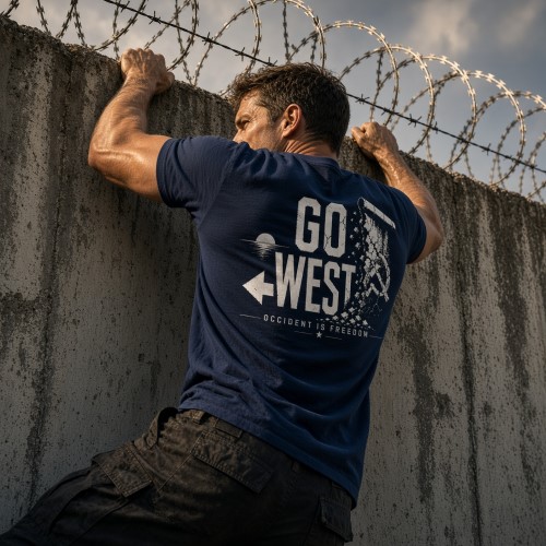 T-shirt GO WEST — OCCIDENT IS FREEDOM – Image 7