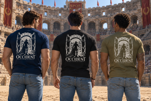 T-shirt OCCIDENT – AUT VINCERE AUT MORI – Image 3